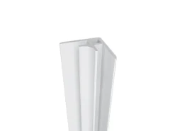 AICA 210cm Eckprofil mit Kantenprofil Aluminium Profil für 3mm Aluverbundplatte Matt Weiß