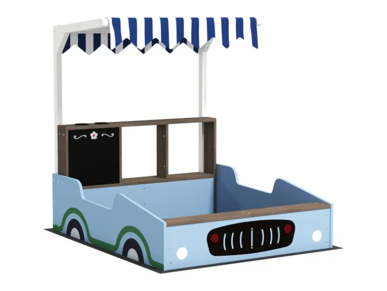 AIYAPLAY Sandkasten mit Abdeckung Imprägniert Kinder Sandbox mit Sitzbänken