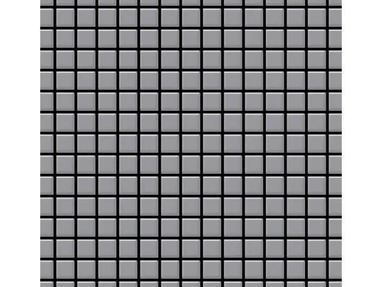 ALLOY Mosaik Fliese Massiv Metall Edelstahl Matt Grau 1,6mm Stark Mosaic-s-s-ma 1 Paket mit 10 Matten 1,04 m2 Grau