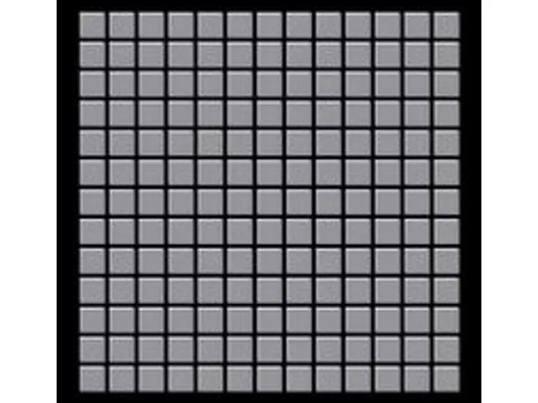 ALLOY Mosaik Fliese Massiv Metall Edelstahl Matt Grau 1,6mm Stark Mosaic-s-s-ma 1 Paket mit 10 Matten 1,04 m2 Grau