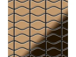 ALLOY Mosaik Fliese Massiv Metall Titan Hochglanz Kupfer 1,6mm Kismet & Karma-ti-am 1 Paket mit 10 Matten 0,86 m2 Kupfer