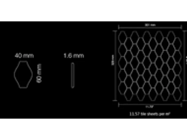 ALLOY Mosaik Fliese Massiv Metall Edelstahl Marine Gebürstet Grau 1,6mm Karma-s-s-mb, 1 Paket mit 10 Matten 0,86 m2 Grau