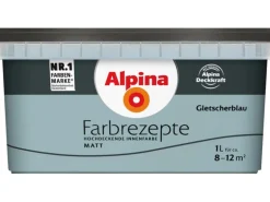 Alpina Farbrezepte Gletscherblau matt 1 Liter
