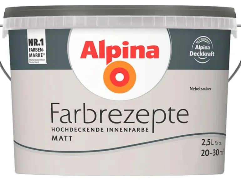 Alpina Farbrezepte Nebelzauber matt 2,5 Liter