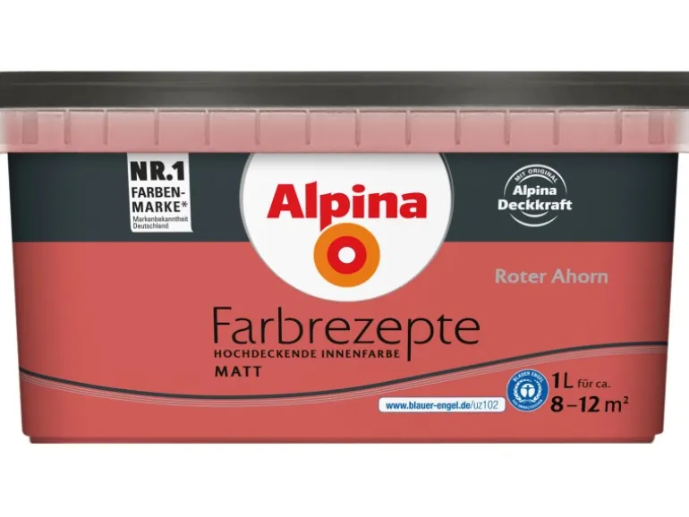 Alpina Farbrezepte Roter Ahorn matt 1 Liter