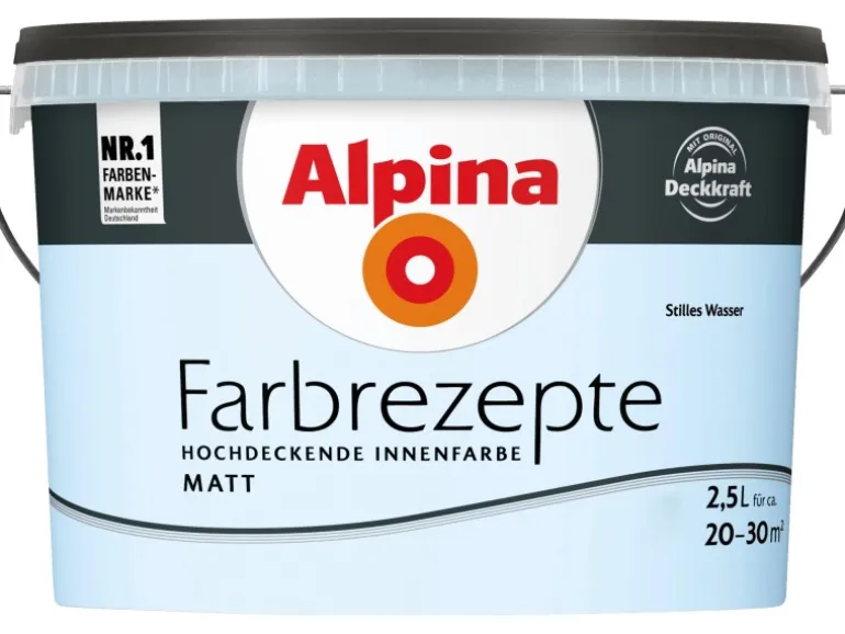 Alpina Farbrezepte Stilles Wasser matt 2,5 Liter