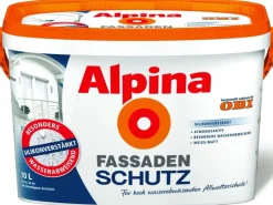 Alpina Fassadenschutz Weiß matt 10 Liter