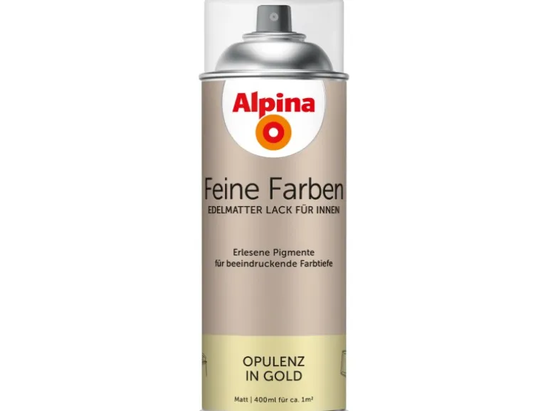Alpina Feine Farben Sprühlack Opulenz in Gold 400 ml