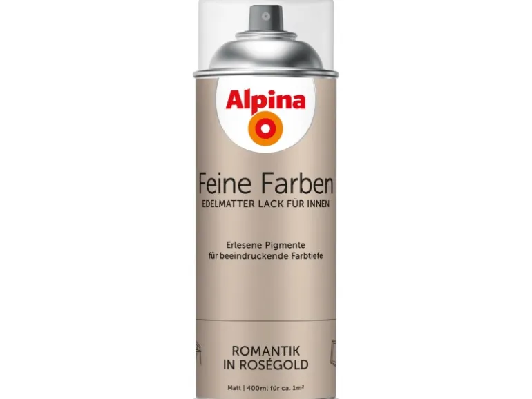 Alpina Feine Farben Sprühlack Romantik in Roségold 400 ml
