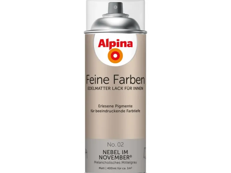 Alpina Feine Farben Sprühlack No. 02 Nebel im November® edelmatt 400 ml