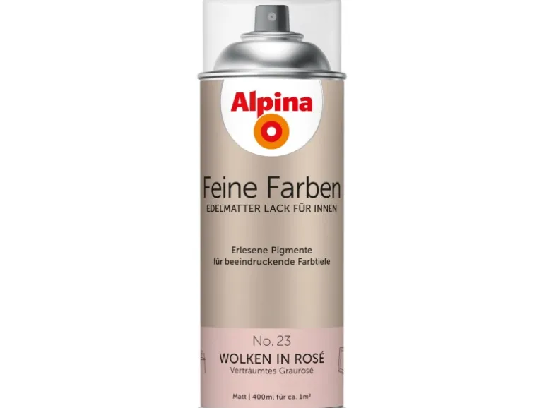 Alpina Feine Farben Sprühlack No. 23 Wolken in Rosé edelmatt 400 ml