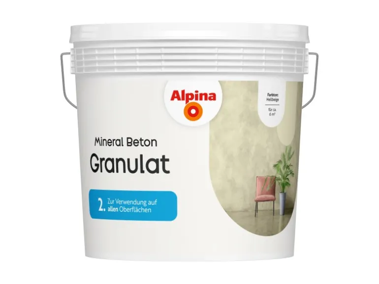 Alpina Granulat Mineral Beton Hellbeige 6 kg