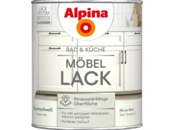 Alpina Möbel-Lack Bad & Küche Baumwollweiß Seidenmatt 750 ml