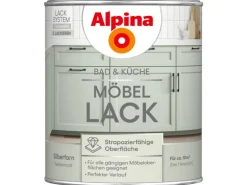 Alpina Möbel-Lack Bad & Küche Silberfarn Seidenmatt 750 ml