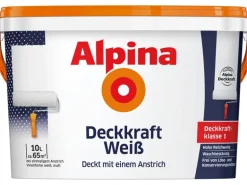 Alpina Wandfarbe Deckkraft Weiß matt 10 l