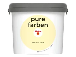 Alpina Wandfarbe Pure Farben Vanillegelb 2,5 l