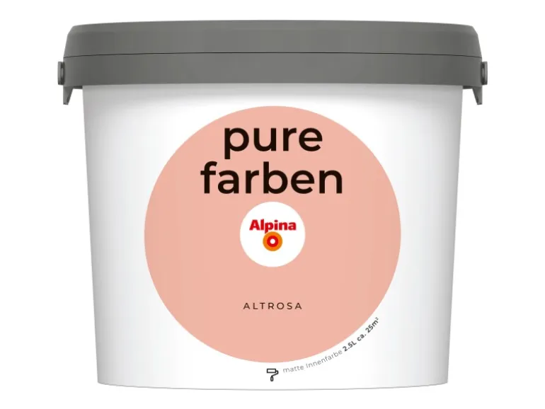Alpina Wandfarbe Pure Farben Altrosa 2,5 l