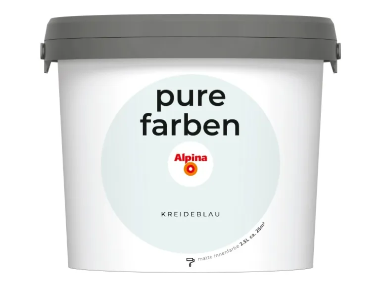 Alpina Wandfarbe Pure Farben Kreideblau 2,5 l