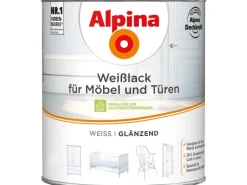Alpina Weißlack für Möbel & Türen glänzend 2 Liter
