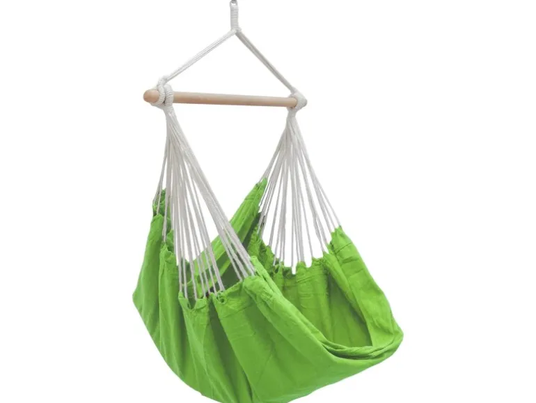 AMANKA Hängesessel bis 150 kg Belastbar 185x 130 cm Limetten-Grün