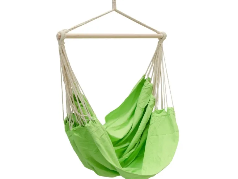 AMANKA Hängesessel bis 150 kg Belastbar 185x 130 cm Limetten-Grün