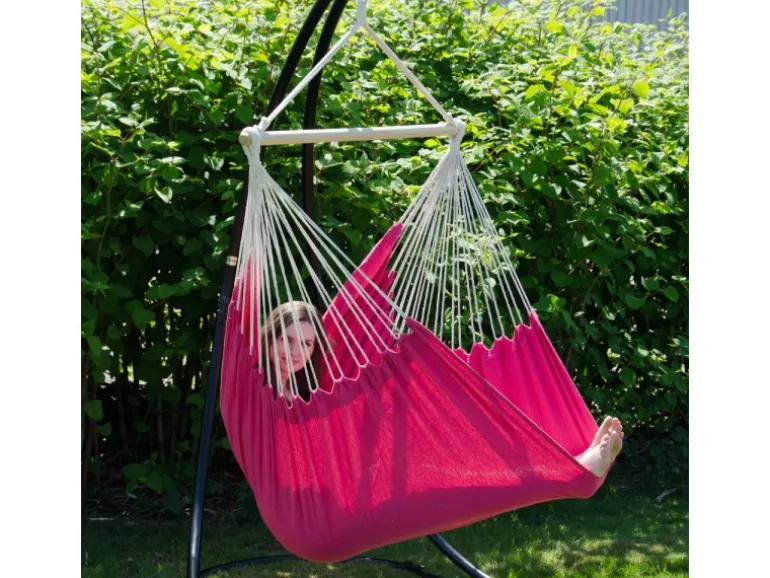 AMANKA Hängesessel bis zu 150 kg Belastbar 185 x 130 cm Rot