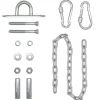 AMANKA Hängesessel Kette mit Deckenhaken 100 cm Aufhängung mit 2 Karabiner bis 230 kg