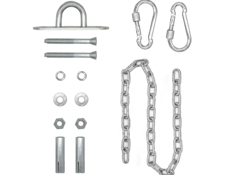 AMANKA Hängesessel Kette mit Deckenhaken 100 cm Aufhängung mit 2 Karabiner bis 230 kg
