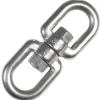 AMANKA XL-Hängesessel Drehwirbel 10 x 125 mm bis 420 kg Silber