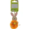 Anhänger Hase 4,5 cm x 4,5 cm x 9 cm Orange