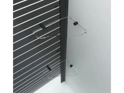 Aquabatos Duschwand für Badewanne Faltwand 120 x 70 x 140 cm Badewannenaufsatz Eck Duschtrennwand für Badewanne Badewannenfaltwand mit Seitenwand