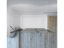 Aquabatos 3tlg. Badewannenaufsätze 150 x 140 cm Badewannenfaltwand Duschabtrennung Duschwand für Badewanne Schwarz Matt 5 mm Sicherheitsglas Glaswand