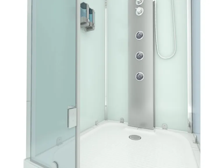 AquaVapore Duschkabine Komplettdusche D38-00L1 Fertigdusche Dusche 80x80 cm
