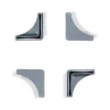 Ar Shelving 4 Plastikfüsse für Steckregal mit L-Profil