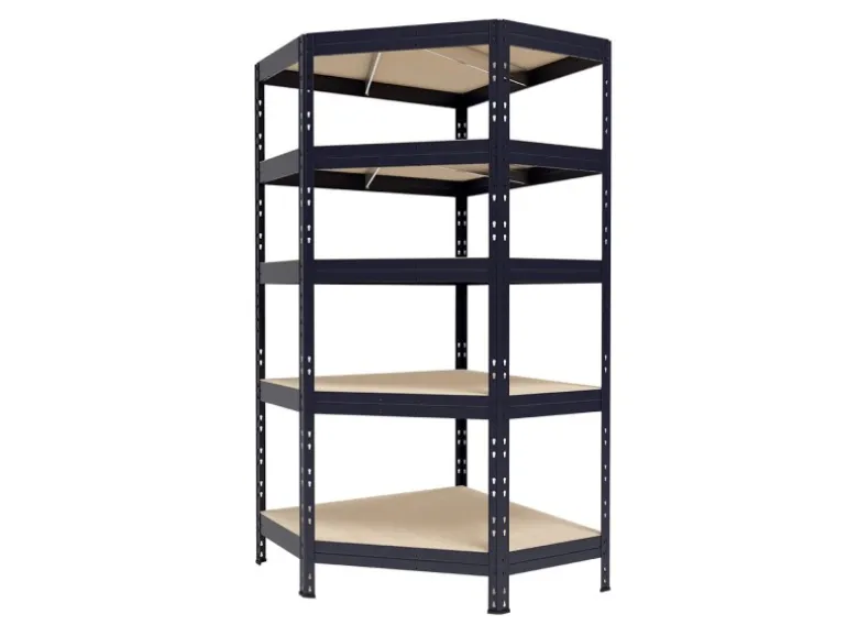 Ar Shelving Rivet Eck-Schwerlastregal 180 x 90 x 45 cm 5 Böden Anthrazit FSC®