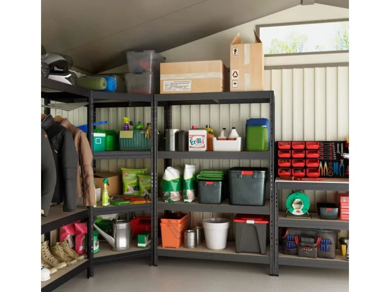 Ar Shelving Rivet Schwerlastregal 180 x 120 x 60 cm 5 Böden Anthrazit FSC®