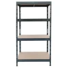 Ar Shelving Rivet Schwerlastregal 180 x 90 x 45 cm 4 Böden Anthrazit FSC®
