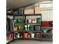 Ar Shelving Rivet Schwerlastregal 180 x 150 x 60 cm 5 Böden Anthrazit FSC®
