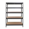 Ar Shelving Rivet Schwerlastregal 180 x 120 x 45 cm 5 Böden Anthrazit FSC®