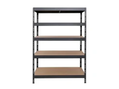 Ar Shelving Rivet Schwerlastregal 180 x 120 x 45 cm 5 Böden Anthrazit FSC®
