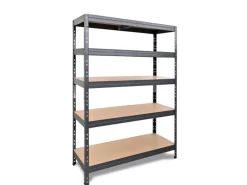 Ar Shelving Rivet Schwerlastregal 180 x 120 x 45 cm 5 Böden Anthrazit FSC®
