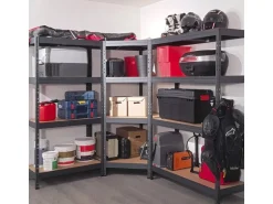 Ar Shelving Rivet Schwerlastregal 180 x 150 x 45 cm 4 Böden Anthrazit FSC®