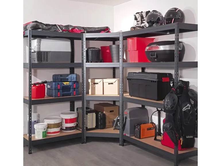 Ar Shelving Rivet Schwerlastregal 180 x 150 x 45 cm 4 Böden Anthrazit FSC®