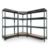 Ar Shelving Rivet Set 180 x 180 x 210 x 45 cm mit 4 HDF-Böden Anthrazit