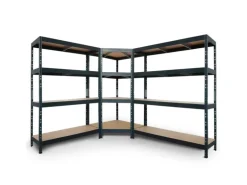 Ar Shelving Rivet Set 180 x 210 x 240 x 45 cm mit 4 HDF-Böden Anthrazit