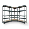 Ar Shelving Rivet Set 180 x 180 x 180 x 45 cm mit 5 HDF-Böden Anthrazit