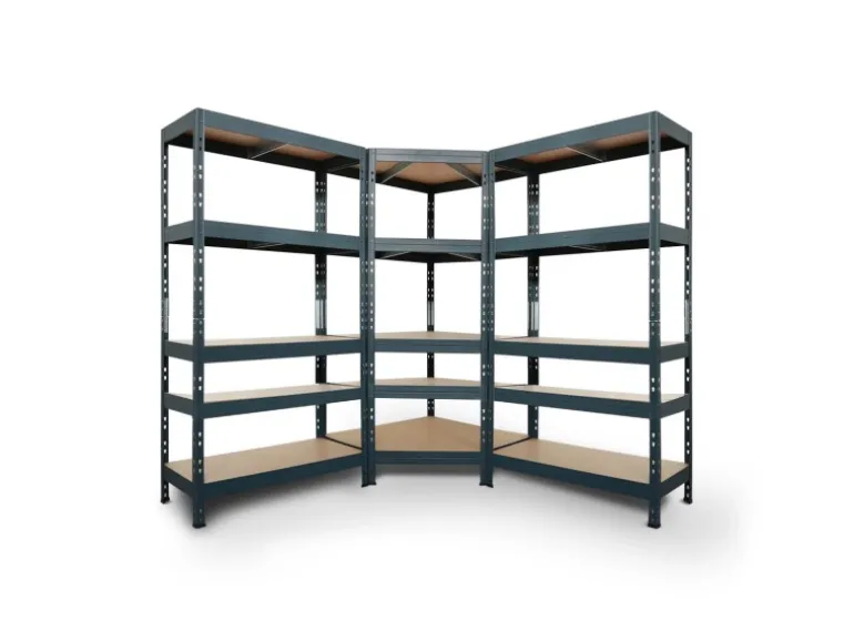 Ar Shelving Rivet Set 180 x 180 x 180 x 45 cm mit 5 HDF-Böden Anthrazit