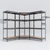 Ar Shelving Rivet Set 180x180x180x45 cm mit 4 HDF-Böden verzinkt mit Zubehör