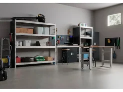 AR Shelving Schwerlast-Steckregal Bullrack Rivet Verzinkt 200 x 100 x 60 cm FSC®