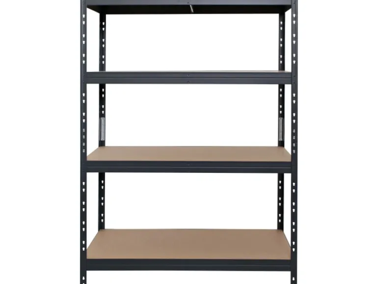 Ar Shelving Schwerlast-Steckregal Rivet L 180cm x 120cm x 45cm 4B Anthrazit FSC®